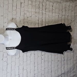 Fit and flare Black dress 90s Vintage